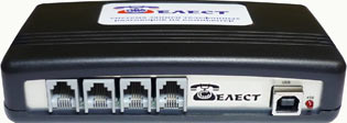 Telest RL1-C - Система записи телефонных разговоров на компьютер по USB порту  (4 линии)